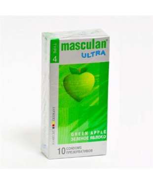 Презервативы Masculan Ultra - зеленое яблоко (10шт)