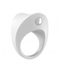 Эрекционное кольцо белое с вибрацией «OVO B11»