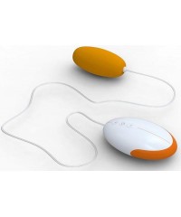 Оранжевое виброяйцо «Vibrating Egg» (5 см)