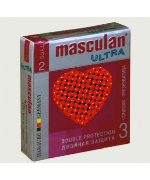 Презервативы Masculan Ultra двойная защита (3шт)