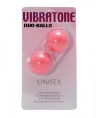 Розовые вагинальные шарики «DUO-BALLS» (3,5 см)