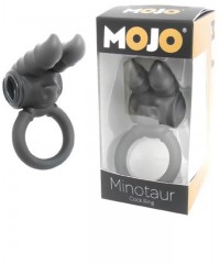 Черное эрекционное кольцо со стимуляцией клитора «MOJO MINOTAUR»