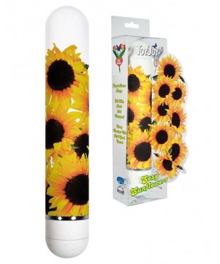Коллекционный вибратор с подсолнухами «Sexy Sunflowers» (20 см)