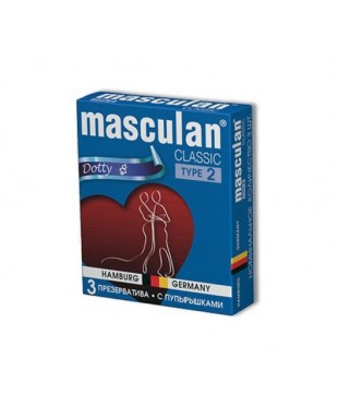 Презервативы Masculan Classic Dotty с пупырышками (3шт)