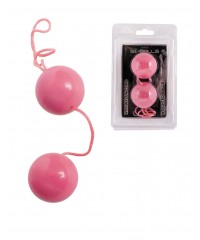 Розовые вагинальные шарики «BI-BALLS» (3 см)