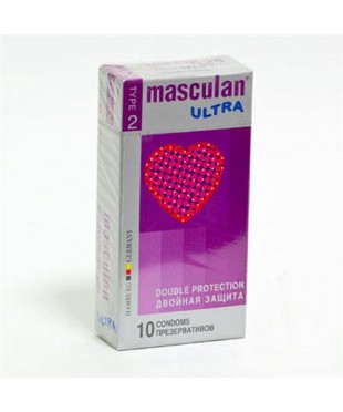 Презервативы «Masculan Ultra» двойная защита (10шт)